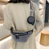 Diamond Studded Fanny Pack Women Crossbody Chest Bag