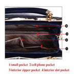 Women Leather Handbag Casual Tote Large Capacity