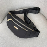 Womens Sports Mobile Phone Chest Crossbody Sling Waterproof Nylon Bag