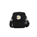 Mini Canvas Shoulder Bag Daisy Small Cotton Handbag Totes Ladies