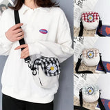 Plaid Women Shoulder Bag Crossbody Casual Small Bag Flap