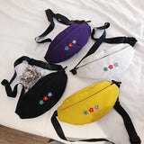 Embroidered Single Shoulder Waistband Lady's Bag