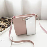Small Square Bag For Girls Pink Bolsa One Shoulder Messenger Bag