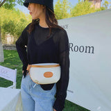 Women's Leather Fanny Pack Crossbody Chest Bag