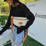 Women's Leather Fanny Pack Crossbody Chest Bag