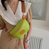 Women's Leather Fanny Pack Crossbody Chest Bag