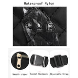 Quilted Nylon Sling Chest Bag Women Retro Shoulder Crossbody Handbag