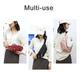 Quilted Nylon Sling Chest Bag Women Retro Shoulder Crossbody Handbag