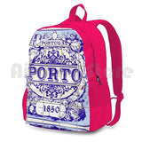 Azulejo Porto Lisbon Azulejos Lisboa Outdoor Hiking Backpack