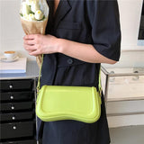 PU Leather Underarm Bag Purse Flap Handbag Women Shoulder Crossbody Bags