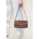 YOZOU Brown Corduroy Handbags Wallet Shoulder Bag Brandy Beach Holiday