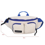 Casual Large Waist Bag For Men High Chest Bag Unisex Zip Belt Bag