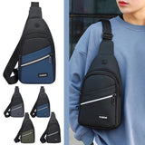 Men's One Shoulder Bag Business Waterproof Chest Bag