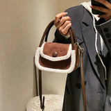 Small Square Messenger Bag Ladies Leather Shoulder Bags