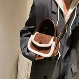 Small Square Messenger Bag Ladies Leather Shoulder Bags