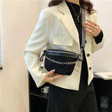 Diamond Leather Waist Belt Bag Ladies Fanny Pack Shoulder Crossbody Chest Bags