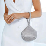 Evening Clutch Bag Women Full Rhinestones Handbag Diamond Wedding Party Bridal P