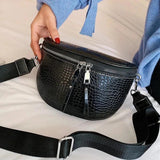 Saddle Women's Chest Bag High Crossbody Bags Female Chain Handbag