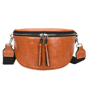 Saddle Women's Chest Bag High Crossbody Bags Female Chain Handbag