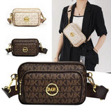 Vintage Printed Shoulder Bag Women'S Chest Bag Pu Leather Bag