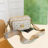 Vintage Printed Shoulder Bag Women'S Chest Bag Pu Leather Bag