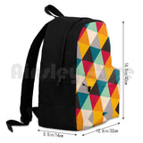 Multicolor Outdoor Hiking Backpack Geometric Pattern