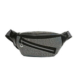 Rhinestones Waist Bag For Women, Belt Bags, Shoulder Chest Bags