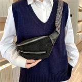 Rhinestones Waist Bag For Women, Belt Bags, Shoulder Chest Bags
