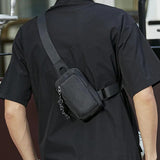 Oxford Men Chest Bag Sling Crossbody Travel Phone Bags