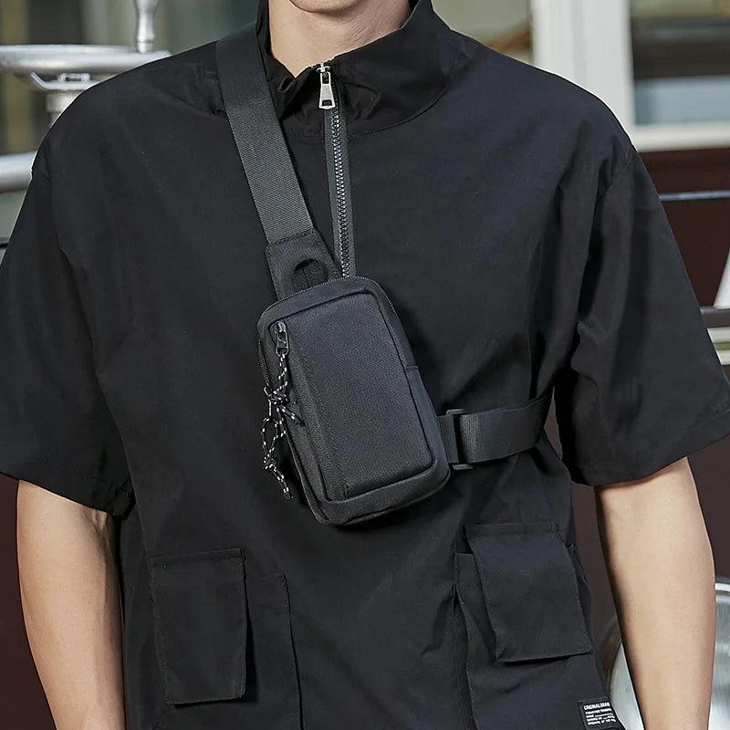 Oxford Men Chest Bag Sling Crossbody Travel Phone Bags