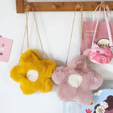 Furry Star Shoulder Bag Chain Winter Crossbody Bag