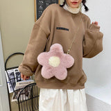 Furry Star Shoulder Bag Chain Winter Crossbody Bag