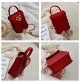 Rivet Jelly Crossbody Bag for Women