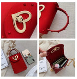 Rivet Jelly Crossbody Bag for Women