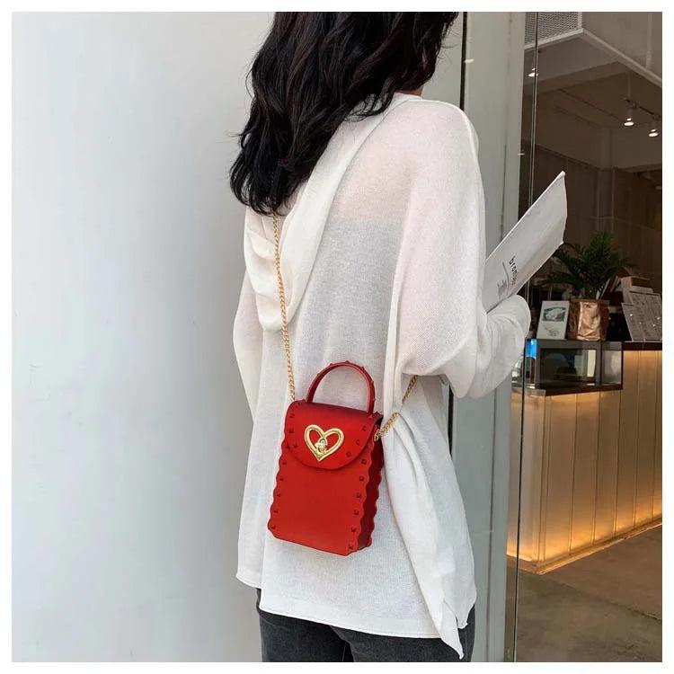 Rivet Jelly Crossbody Bag for Women