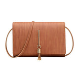 Ladies Summer PU Flip Tassel Shoulder Bag Mini Wallet Lady Bag