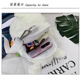 Plush Rabbit Messenger Bag Girls Phone Purse Organizer Crossbody Shoulder Bags