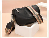 Women's Leather Saddle Crossbody Handbag Vintage Tote Shoulder Bag