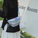 Women Chain Waist Bag PU Leather Fanny Pack Waist Belt Bag for Women