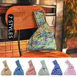 Japanese Mini Knot Wrist Bag Cherry Blossoms Pattern Purses Handbags