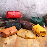 PU Leather Shoulder Bag Retro Mini Crossbody Bags for Women