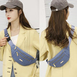 Women Waist Bags Oxford Leisure Shoulder Crossbody Chest Bags