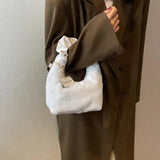 Foufurieux Plush Faux Fur Mini Shoulder Bag Soft Cross-body Autumn Handbag