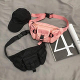 Multi-Pocket Waist Pack Chest Bag High Street Travel Fanny Bag