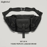 Multi-Pocket Waist Pack Chest Bag High Street Travel Fanny Bag