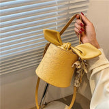 Solid Leather Shoulder Bag Crossbody Purse for Women