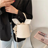 Solid Leather Shoulder Bag Crossbody Purse for Women