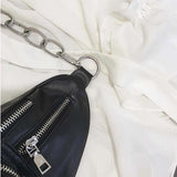 Outdoor Waterproof Waist Bag Chain Chest Bag Ladies Shoulder Messenger Bag