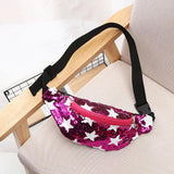 Glitter Sequin Waterproof Waist Bag Female Belt Chest Handbag Unisex Fanny Pack