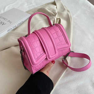 Stone Pattern PU Leather Crossbody Sling Bags for Women Ladies